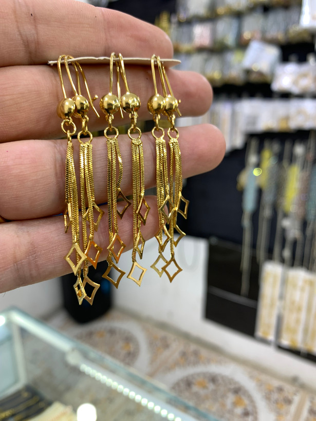 گوشواره سیتی گلد سه بعدی