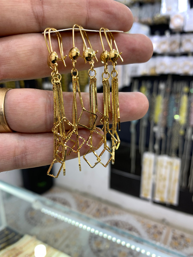 گوشواره سیتی گلد سه بعدی
